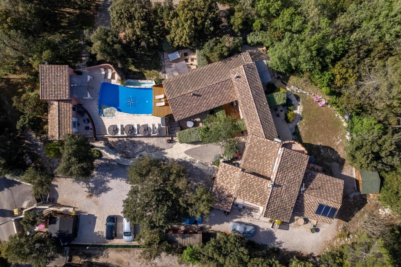 La Rose Des Vents & Spa - Gite Provence Néoules Exteriör bild
